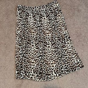 Cheetah midi skirt